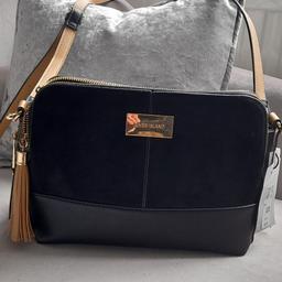 River island grey hot sale triple compartment bag