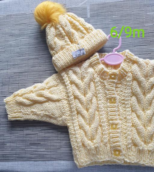 Buy & Sell West Midlands Solihull - Photos for Cardigan & HatAran Set 1/2 yr Girls Yellow