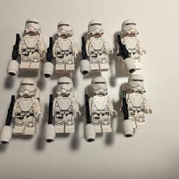 8 Lego Star Wars Schneetruppler der ersten Ordnung, guter Zustand, ohne Karton und Anleitung. Versand (nur innerhalb Deutschlands) wird extra berechnet.