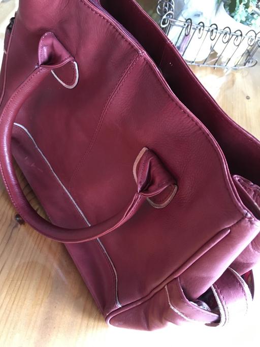 Buy & Sell West Midlands Walsall - Photos for Leather, Burgundy Handbag.