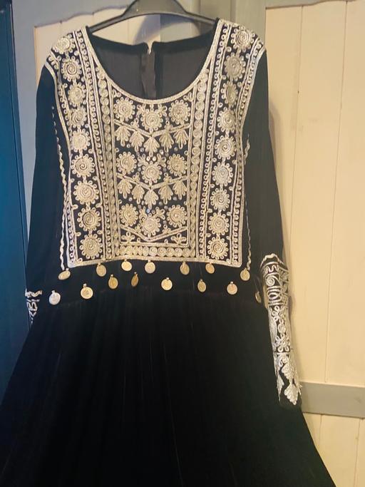 Buy & Sell South West London Richmond upon Thames - Photos for Black Velvet Afghani Dress