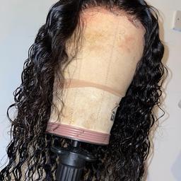 LACE TYPE : 13x6 Frontal

LENGTH : 18 inches

COLOUR : 1b

HAIR TEXTURE : WaterWave

HAIR TYPE : Brazilian

CAP SIZE : Average size

Density : 150-180

WORN : Once to try on

OWNED : 1 week

#wig #Curly #new #Waterwave