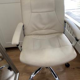 Cream office chair good clean condition