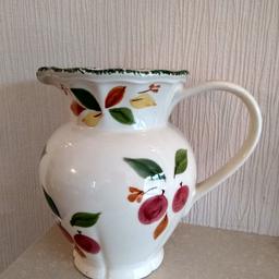 Vintage pottery Jug
with floral print
Around 28 years old
Excellent condition given its age
Around 1ft Tall x 5" Wide Neck
Sold as seen
No refund or exchange
collection or postage extra
Cash on collection