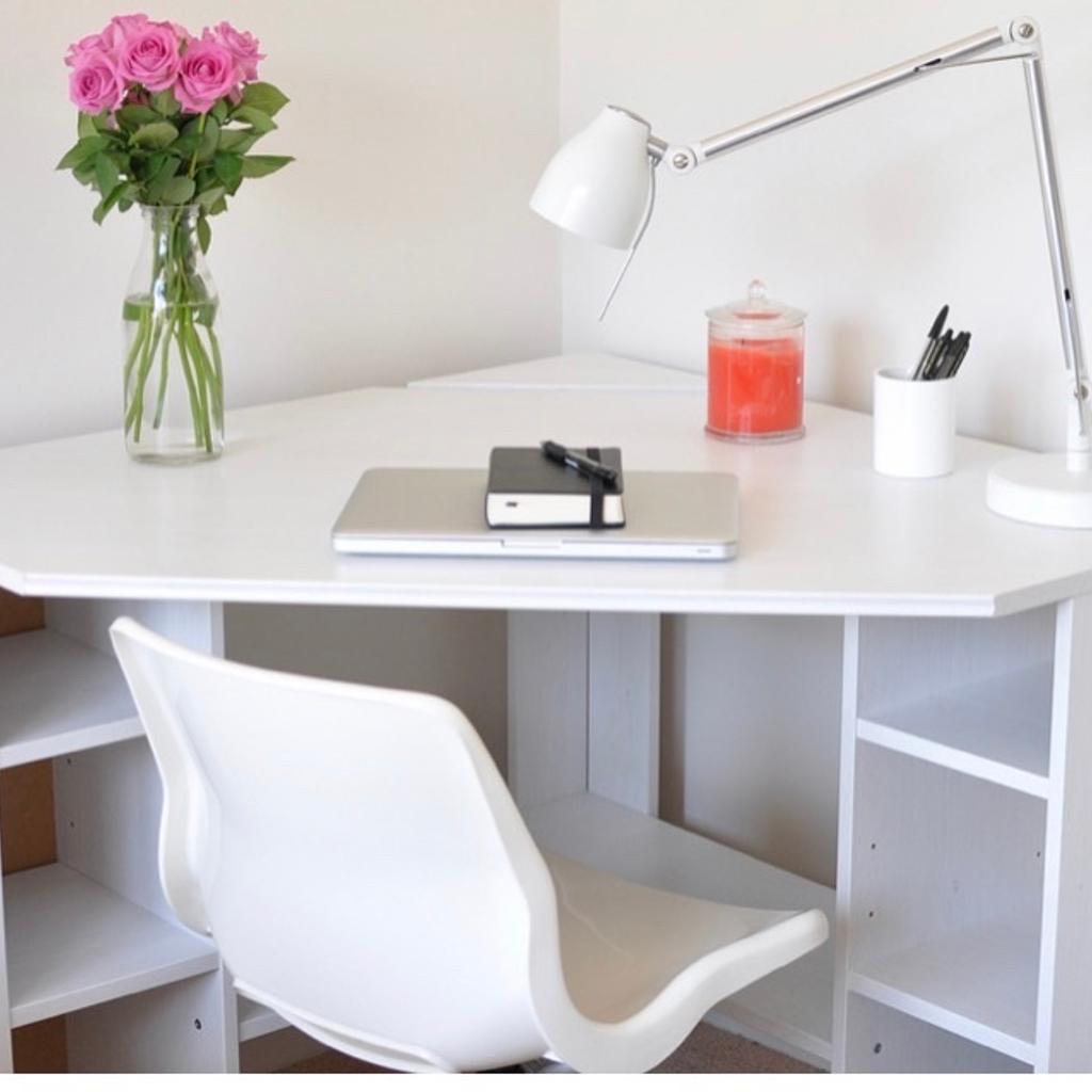 IKEA corner desk white in BR2 Bromley for £40.00 for sale Shpock