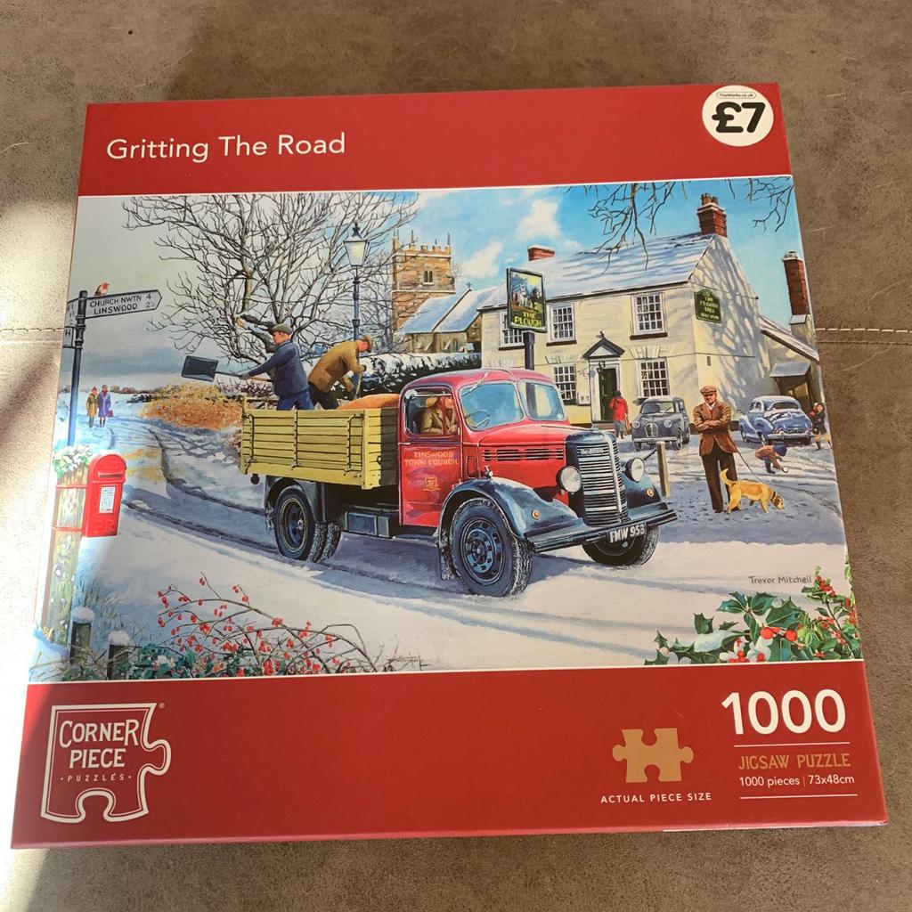 Gritting the road 1000 piece jigsaw puzzle in Wolverhampton für £ 3,00