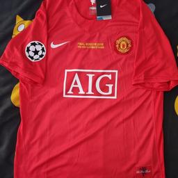 replica 2008 man utd home shirt with embroidered champions league final details
size XL & 2XL

*NO OFFERS *
