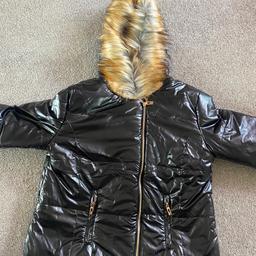 Brand new coat, never worn apart from trying on, from Ali express. High shine, to big for me. Size 10/12. Paid 42 pound for it