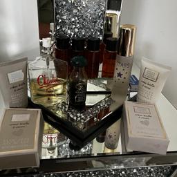 Job lot of perfume toiletries some new others have been used as shown in photo