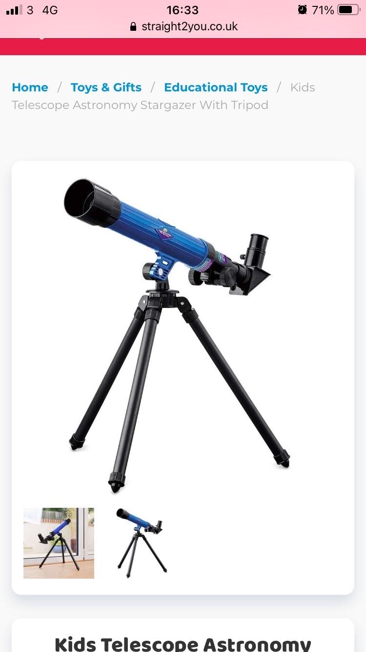 Kids Telescope stargazer with tripod in NW10 London für 10,00 £ zum