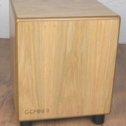 Gemini 2 in oak

comes with power cable and subwoofer cable