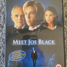 DVD Meet Joe Black
Im sehr guten Zustand.
Versand mit zzgl. 1,70€ möglich. 
Paypal Konto vorhanden. 
Dies ist ein Privatverkauf. Keine Garantie und keine Gewährleistung.