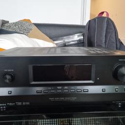 Sony av receiver good condition fully tested and working. amazing sound. remote included. model STR DH 520
Amplifier

BI-AMP

NO

SPEAKER IMPEDANCE SWITCH (4 OHM 8 OHM)

NO (8 Ohm only)

SPEAKER SELECTOR

A

NIGHT MODE

YES

ANALOG DIRECT

YES

SUB WOOFER X`OVER

17 points (40-200Hz)

DSP

Falcon1.1

NUMBER OF AMP. CHANNELS

7ch

SOUND OPTIMIZER

NO

SPEAKER TERMINAL

Front(Screw) / Others(Push)

ADVANCED AUTO VOLUME

YES

POWER OUTPUT (8 OHMS, 1KHZ, THD 1%, 1CH DRIVEN)

115W x 7

Inputs Output