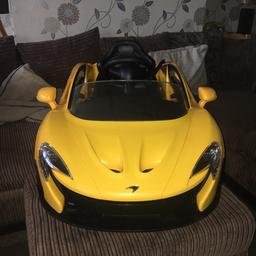Maclaren P1 Electric Car
I’ve miss placed the remote
hence the price £50 no offers
Can drive without remote
Forward & Reverse
Parental control can be purchased on EBay for £8
Charger included
Fully charged ready to go……..
Please no time wasters it’s worth every penny