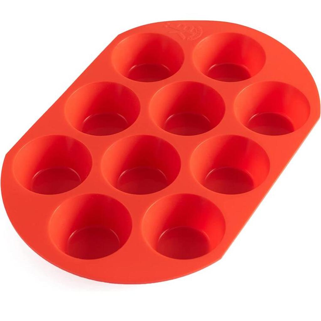 BRAND NEW ONLY £4!!!
Silicone Muffin Tray for 10 Cupcakes – Food Grade Non-Stick & Dishwasher Safe Bakeware Moulds for Yorkshire Puddings, Buns and Brownies (Red)