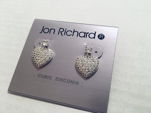 Buy & Sell Central London Hyde Park - Central London - Photos for Jon Richard Cubic Zirconia Heart Earrings