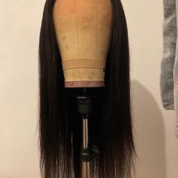 LACE TYPE : 5x5 closure

LENGTH : 22 inches

COLOUR : 1b

HAIR TEXTURE : Straight

HAIR TYPE : Brazilian

CAP SIZE : Average size

Density : 150-180

WORN : 2 times

OWNED : 1 months

#wig #straight #new #closure