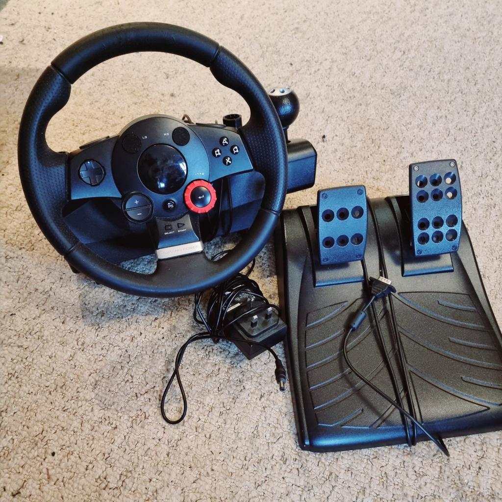 Logitech Driving Force GT wheel & pedals in WA2 Warrington for £30.00