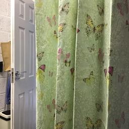 Floral Curtains lined.66” wide 54” drop.with matching duvet cover and two pillow cases.