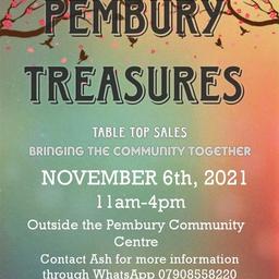 Come join us at the Pembury community centre this sat