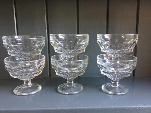 Buy & Sell Suffolk East Suffolk - Photos for Set 6 Vintage Jacobean Glass Sundae Dishes