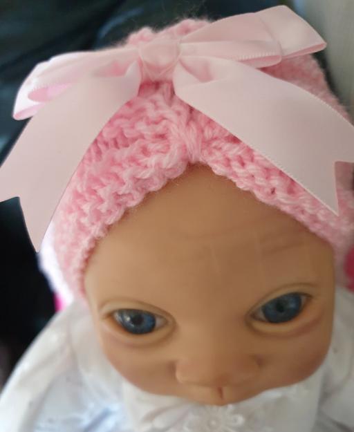 Buy & Sell West Midlands Solihull - Photos for Newborn Turban Hat with Satin Bow Candy Pink