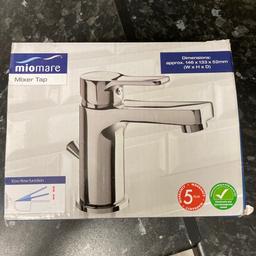 For sale Bathroom mixer tap, item condition new. Miomare Bathroom mixer tap.