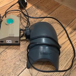 Two Air pumps , one is working and one has one damaged outlet. Great for back ups or spares. I'm selling other aquarium bits please check them out.