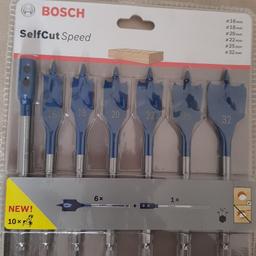 Spade bit set for wood with extender