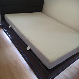 ich verkaufe das Bett mit Matratze und Licht natürlich mit Bettkasten 140/200