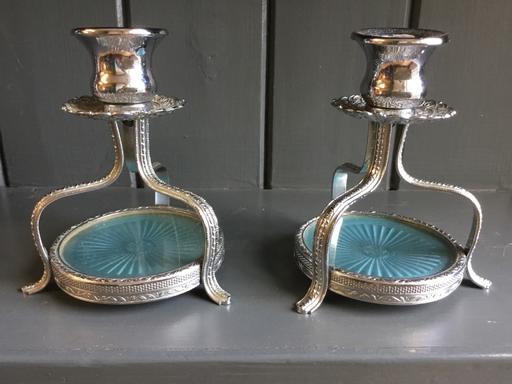 Buy & Sell Suffolk East Suffolk - Photos for Vintage Art Deco Faux Guilloche Candlesticks