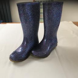 Glitter wellies - blue/purple.
Perfect condition but outgrown.

Payment via PayPal or cash on collection