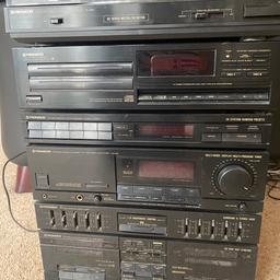 1990’s Pioneer stereo separates working order but NO speakers.  Collection B38