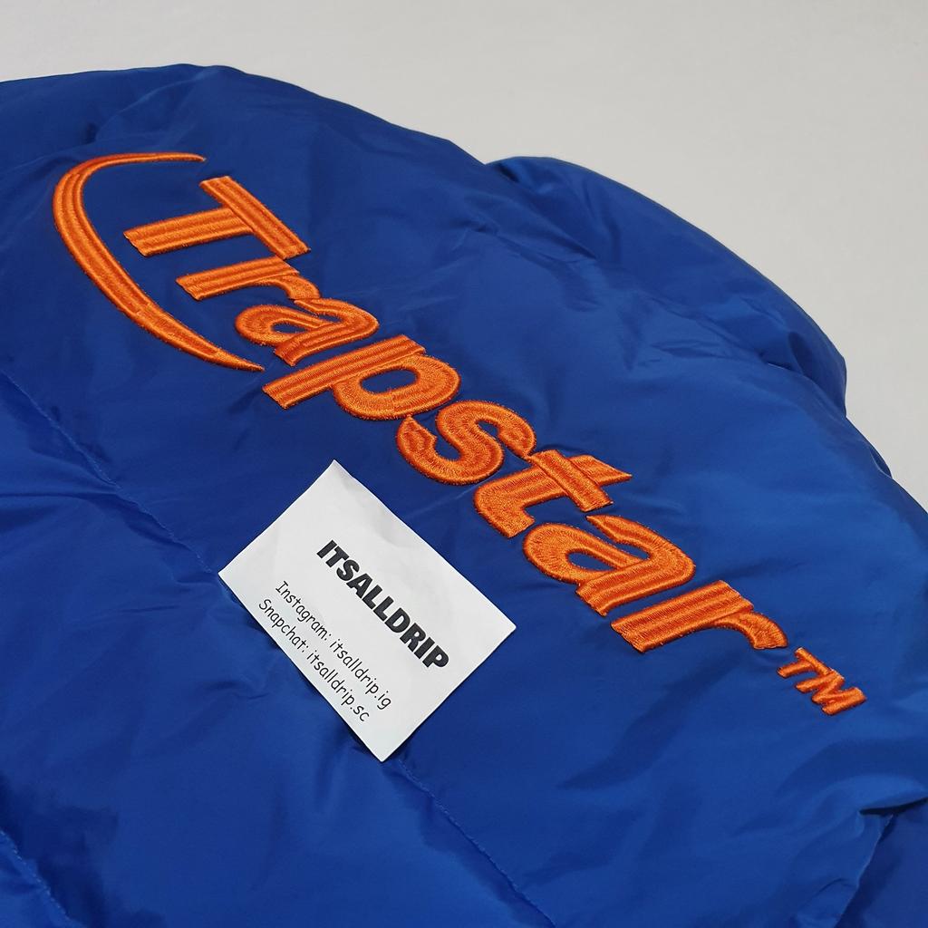 Trapstar Hyperdrive Puffer Jacket Blue/Orange in RM8 London for £255.00