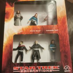 Star Trek Movie Generations 6 Mini Action 3" Figure set in box, Applause 1994