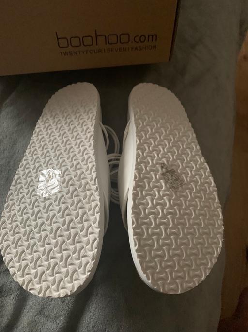 Buy & Sell Merseyside Saint Helens - Photos for Bnib boo hoo white sandals size 5