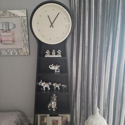 Large black clock originally from ikea. Has 5 shelves and all works as it should. Collection only please.