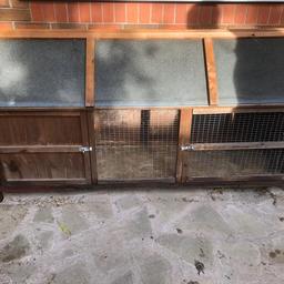 Rabbit hutch in a used condition.
6ft length.
Collection only due to size.