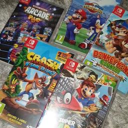 Bundle of switch games used once daughter doesn't like these games the arcade game has 13 games onit if you look at the prices even pre owned still a bargain bundle