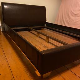 Kingsize leather bed frame

No mattress

Collection only

Need gone asap 