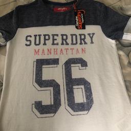 Brand new with tags Ladies Superdry top size Medium would suit 10/12
States imperfections but looks fabulous