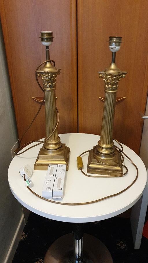 Buy & Sell Merseyside Saint Helens - Photos for 2 Large Metal Table Lamps With New Bulbs