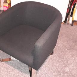 Tub chair, E asy chair.
dark grey. very heavy but comfortable.

collection only, from near North Wembley Station