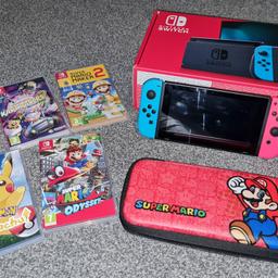 Nintendo switch excellent condition 

Will be fantastic christmas present.
comes with case box manuals leads. perfect condition. son got it for birthday in april but always on his xbox so has barely been used at all! Comes with 5 games and carry case.

Welcome to come and see it working.

Will accept sensible offers