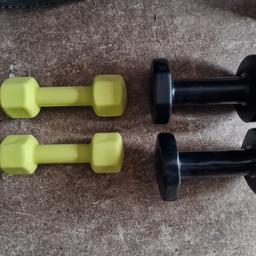 two pairs of dumbells
3kg and 5kg
3kg were £9 and the 5kg cost £24.99
selling both for £20
collection only Kingswinford
