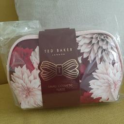 Ted Baker small cosmetic purse never used in orginal packaging. Excellent condition. collection or can deliver locally for petrol costs