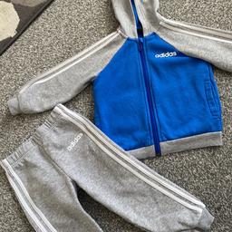 Blue and grey Adidas tracksuit
Size 12 - 18 months
Excellent condition