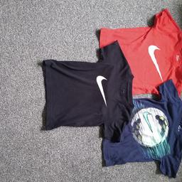 set of 3 t-shirts Nike. size 3-4 years.Used good condition.Collection or post for cost (Royal Mail second class with signature £4.2). Please have a look on my other items