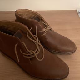 Brown Chukka boots like new condition worn 4 times size 9