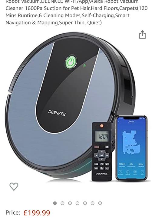 Buy & Sell South East London Bromley - Photos for New in Box Robot Vacuum Wi-Fi/App/Alexa